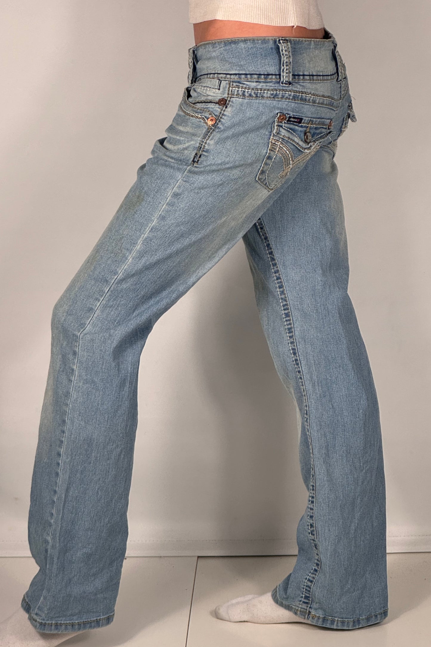 Lavtaljede jeans str: S