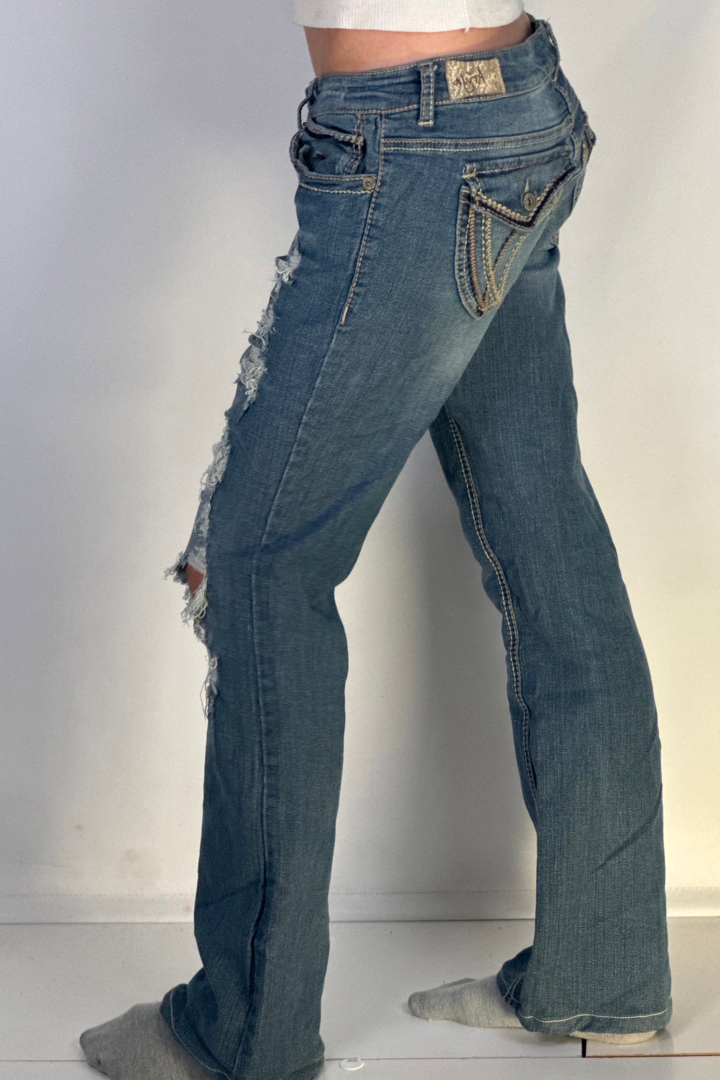 Lågmidjade jeans stl: S/M