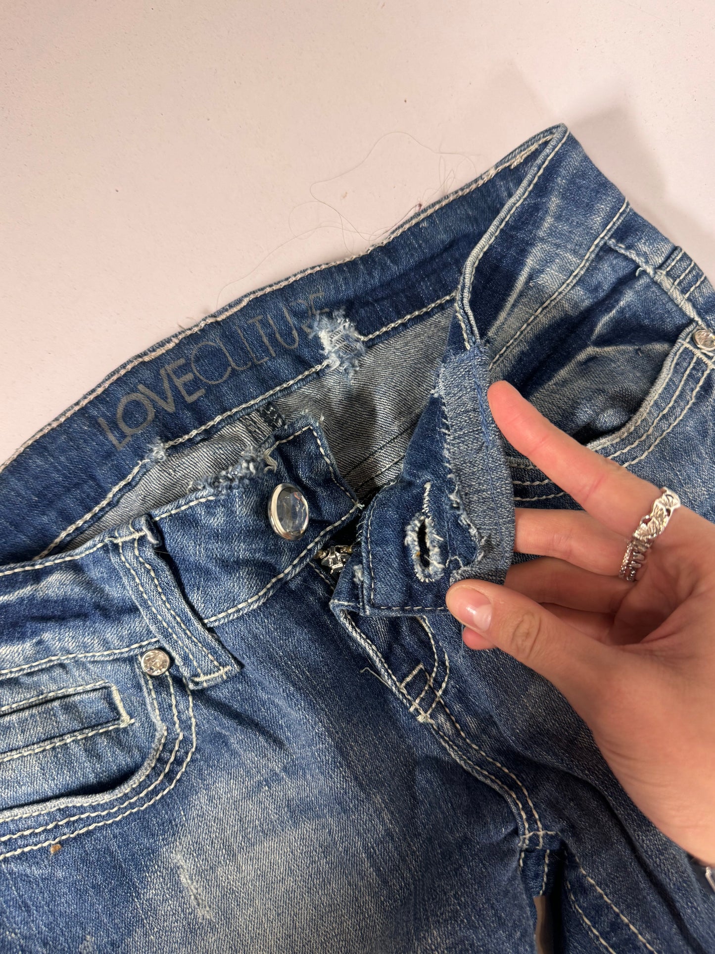 Lågmidjade jeans stl: XS