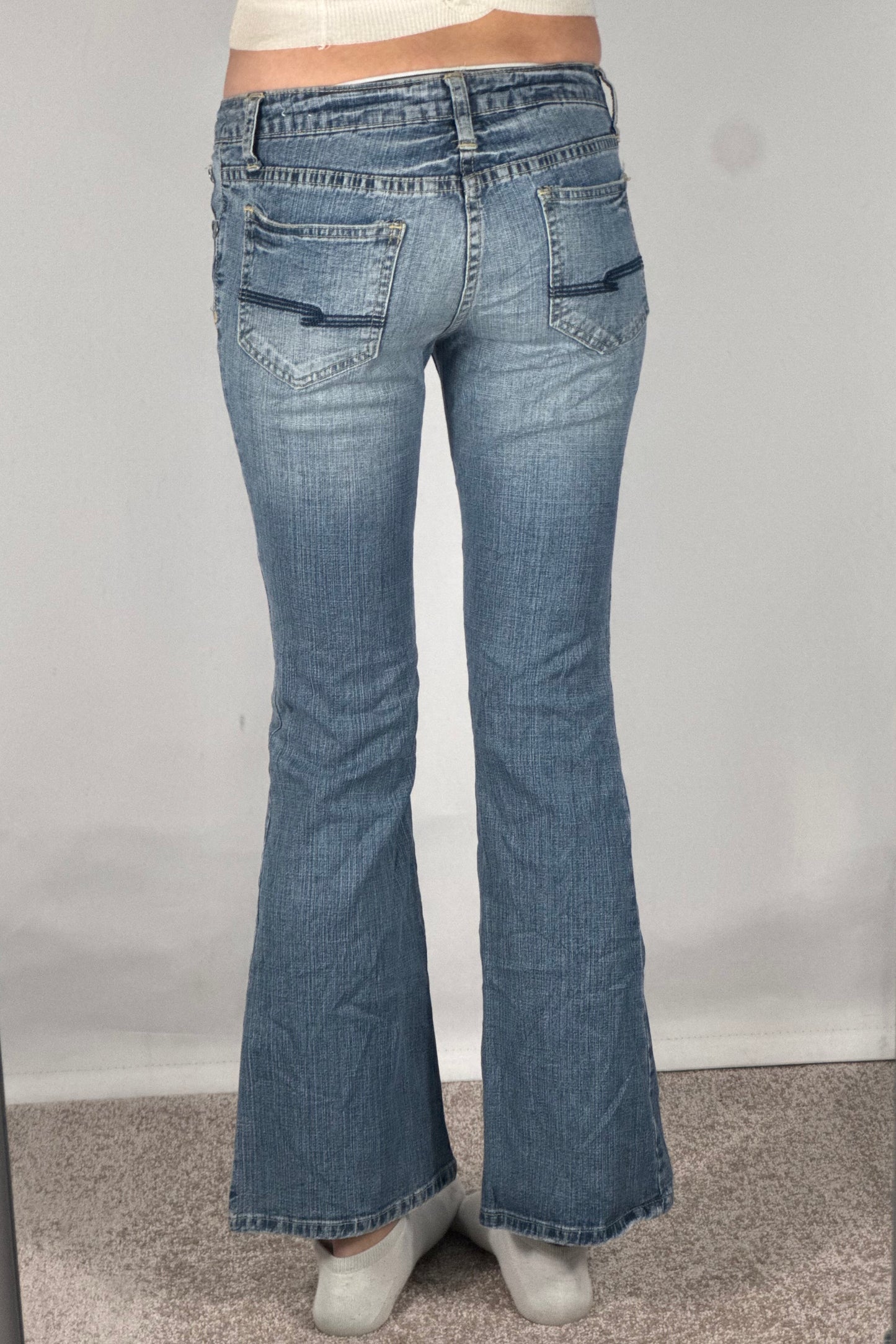 Lavmidede jeans str: XXS