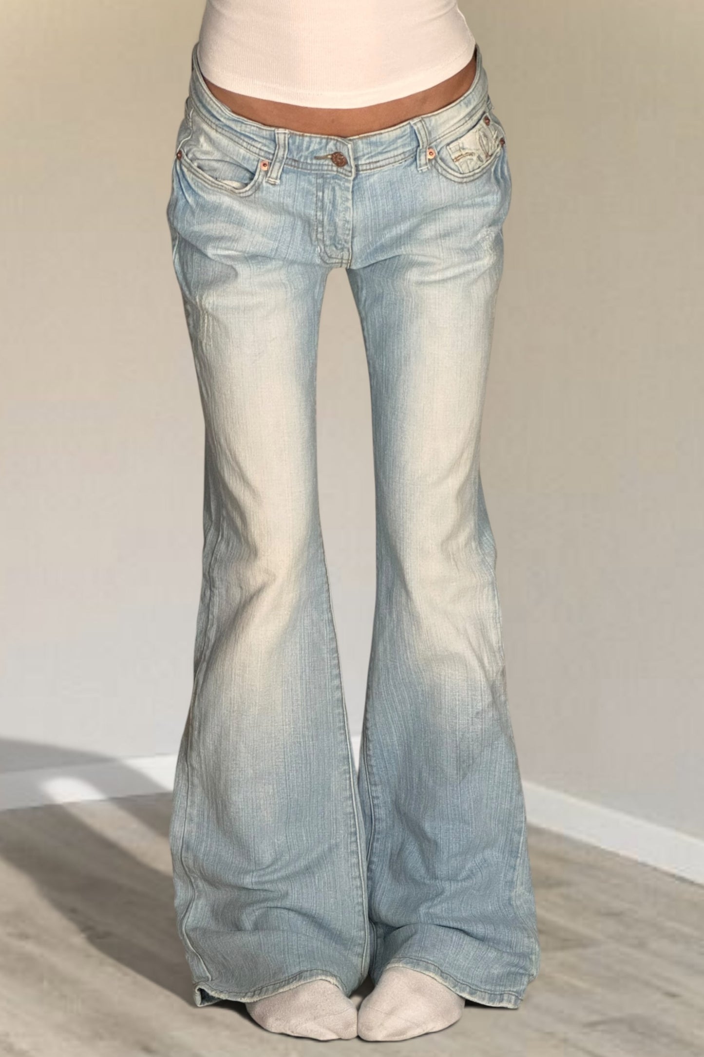 Lågmidjade jeans stl: M