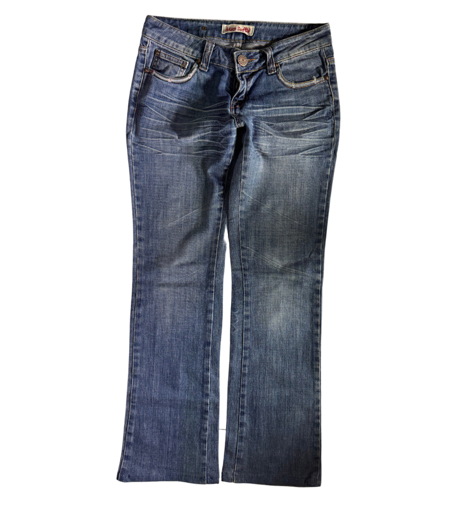 Lågmidjade jeans–stl: XS