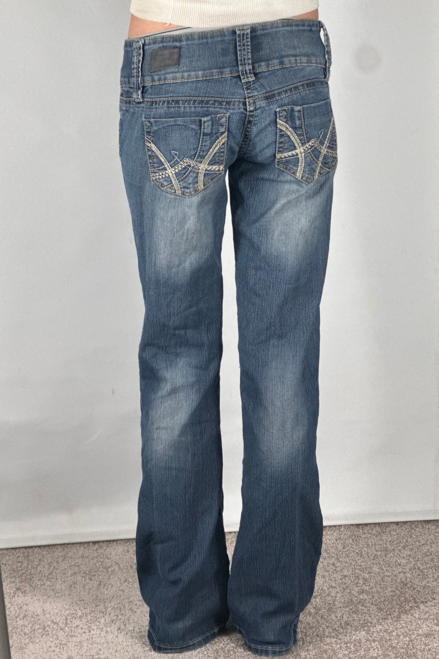 Lavtaljede jeans str: S