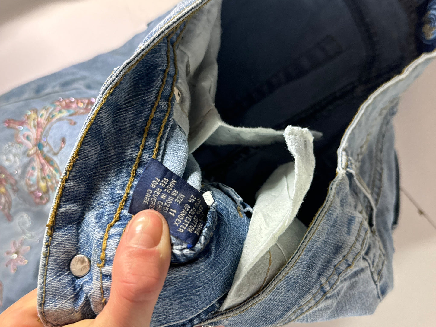 Lågmidjade jeans stl: S