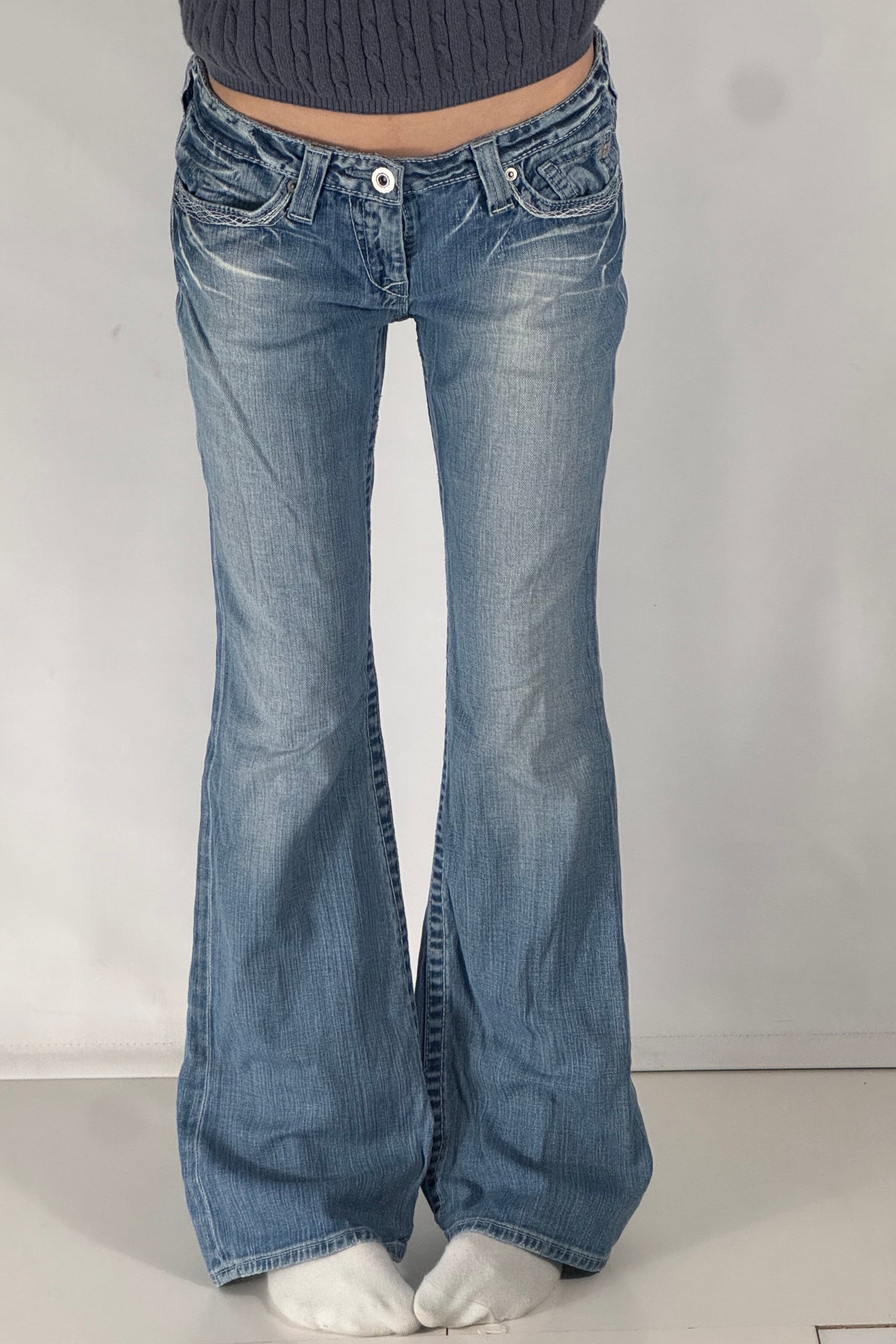 Lågmidjade jeans stl: S