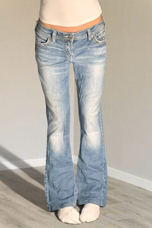 Lågmidjade jeans stl: S