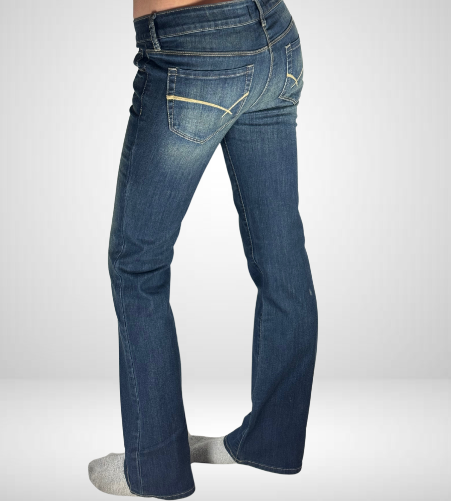Lågmidjade jeans–stl: S