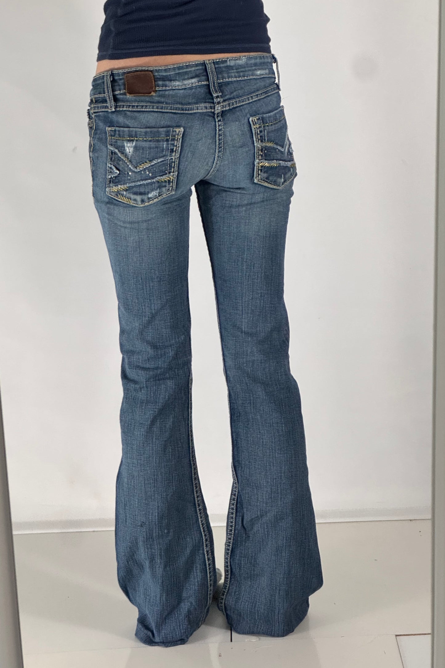 Lågmidjade jeans stl: S