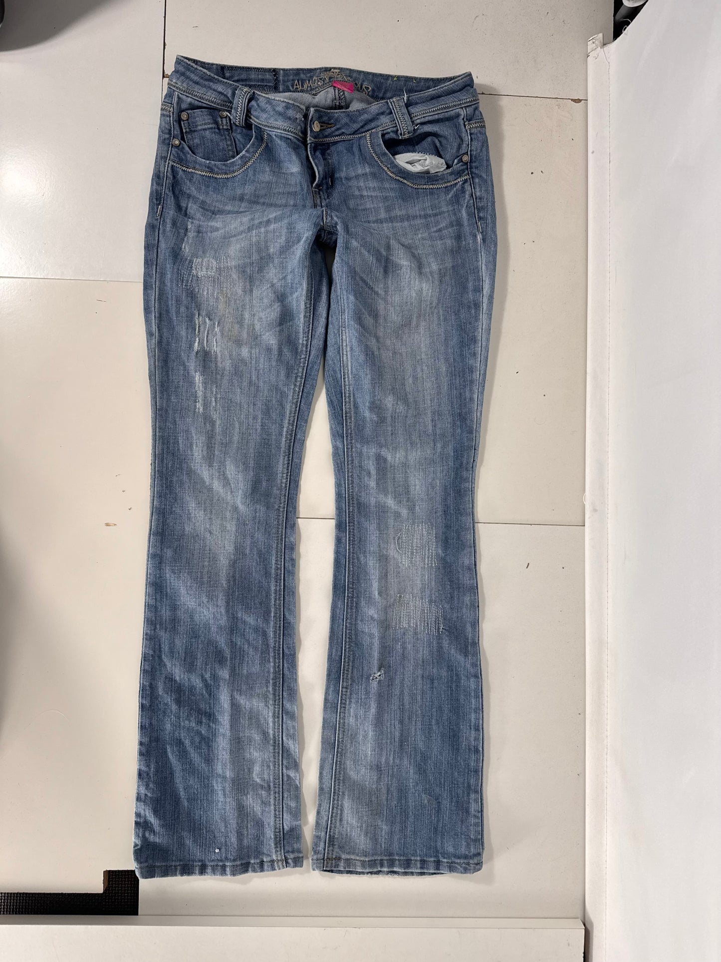 Lavtaljede jeans str: S