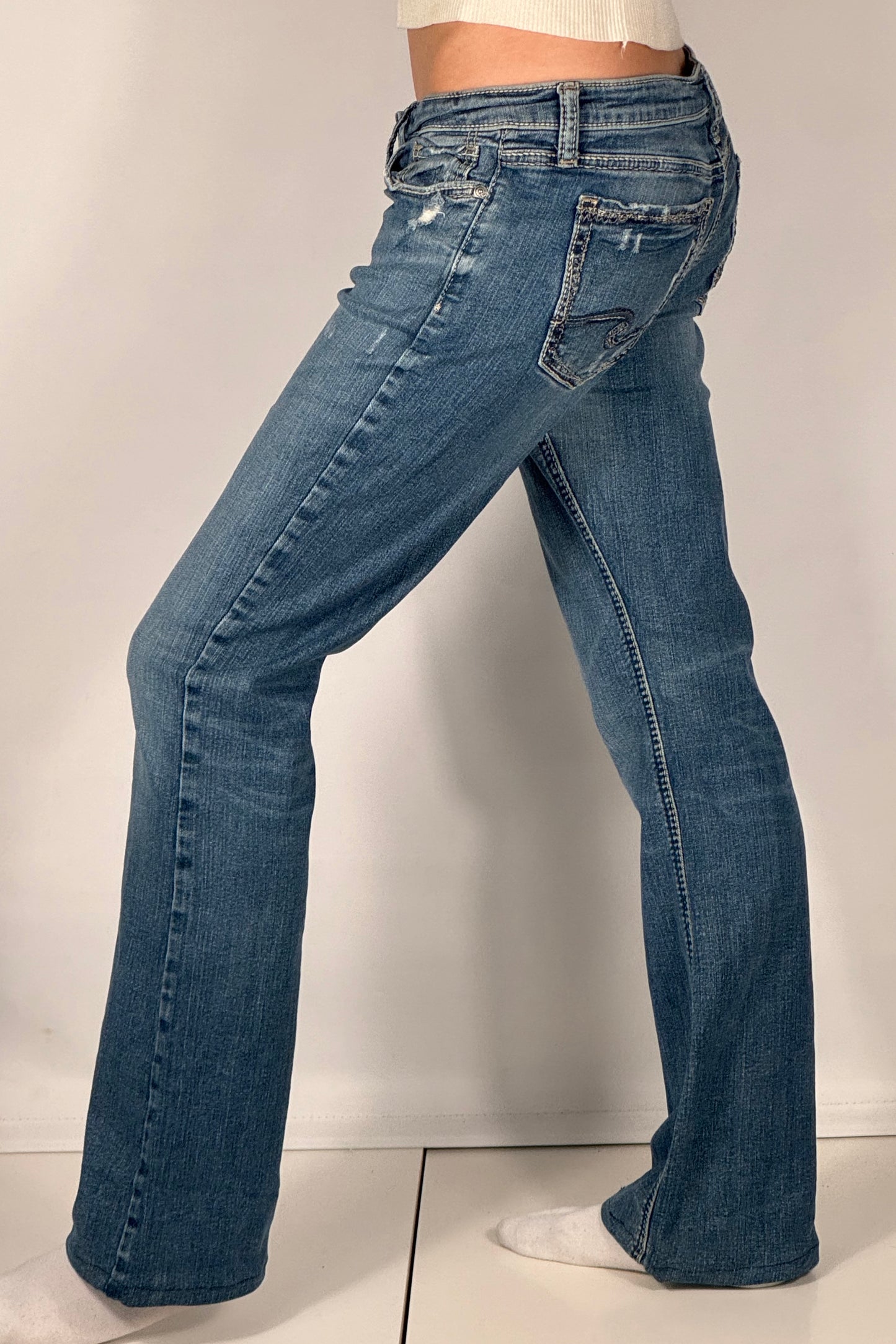 Lågmidjade jeans stl: