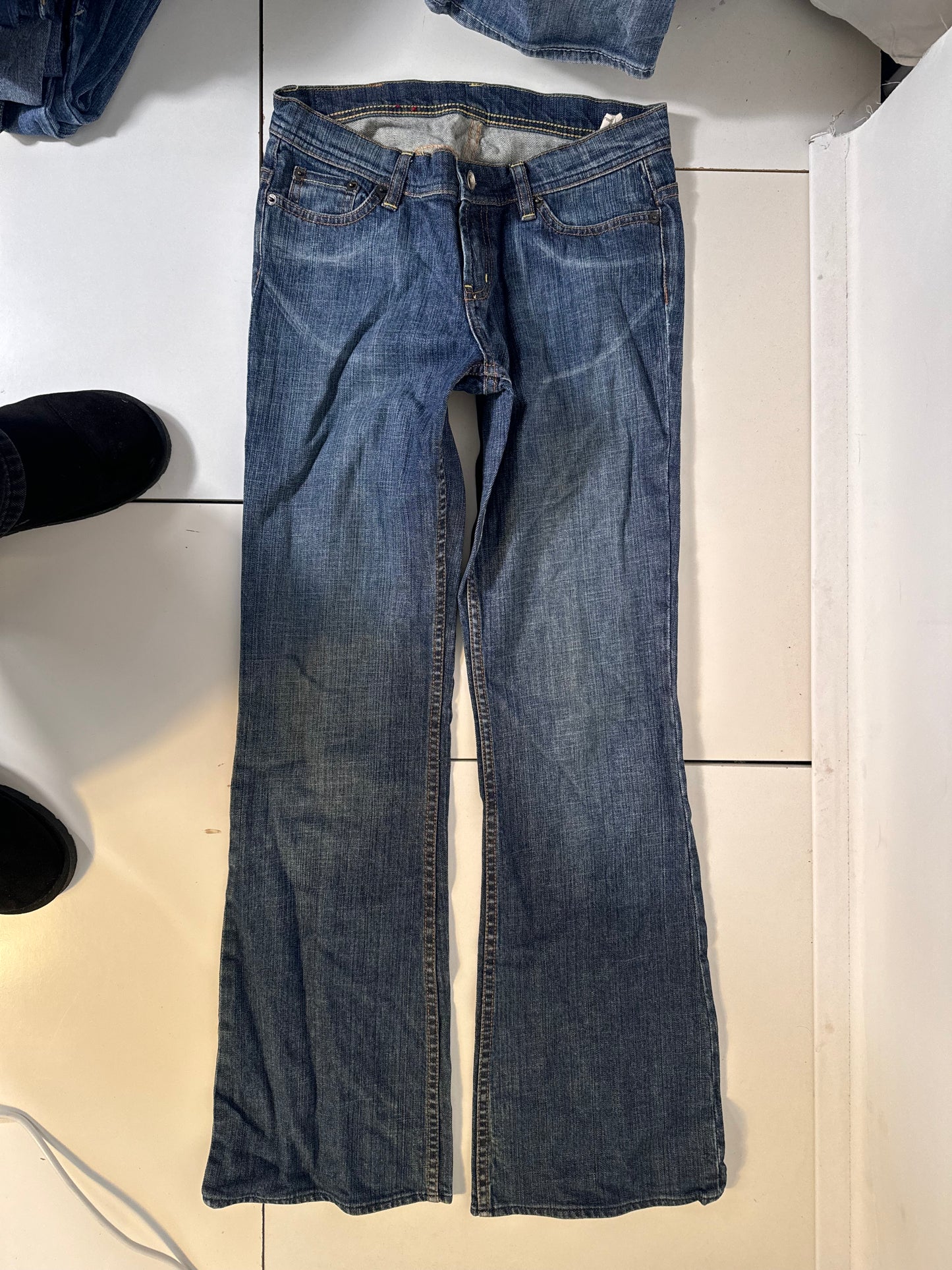 Lavtaljede jeans str: S