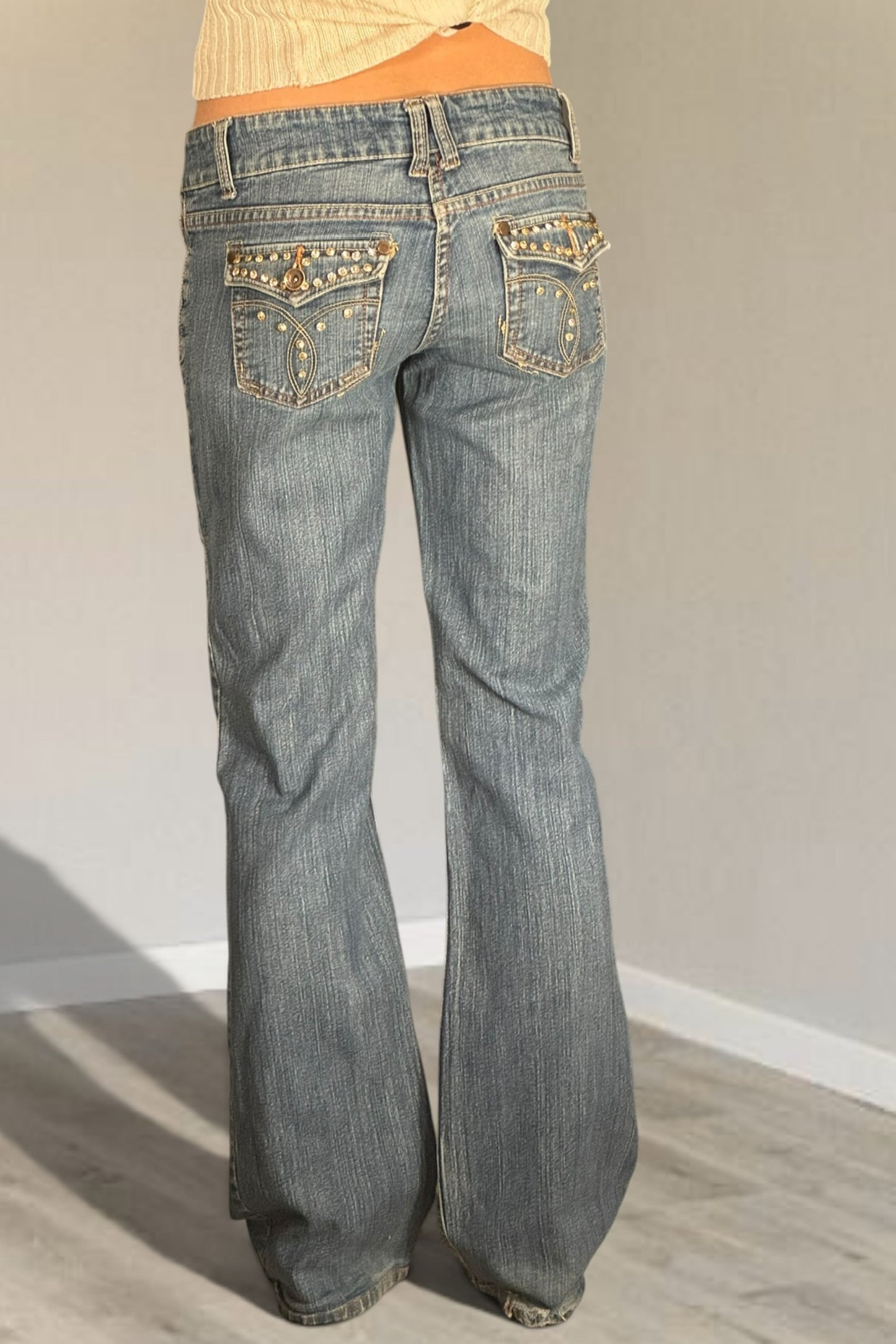 Lågmidjade jeans stl: S