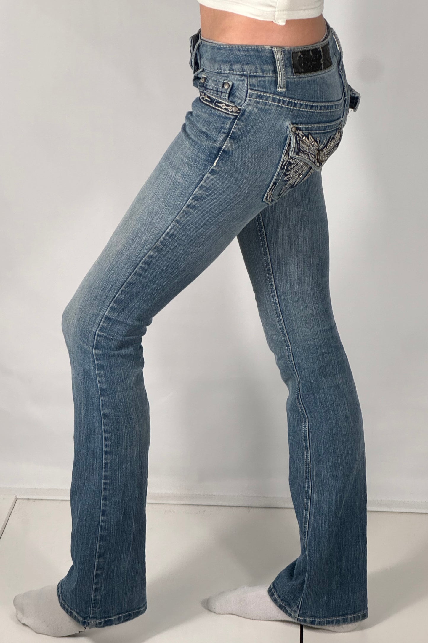 Lågmidjade jeans stl: XS