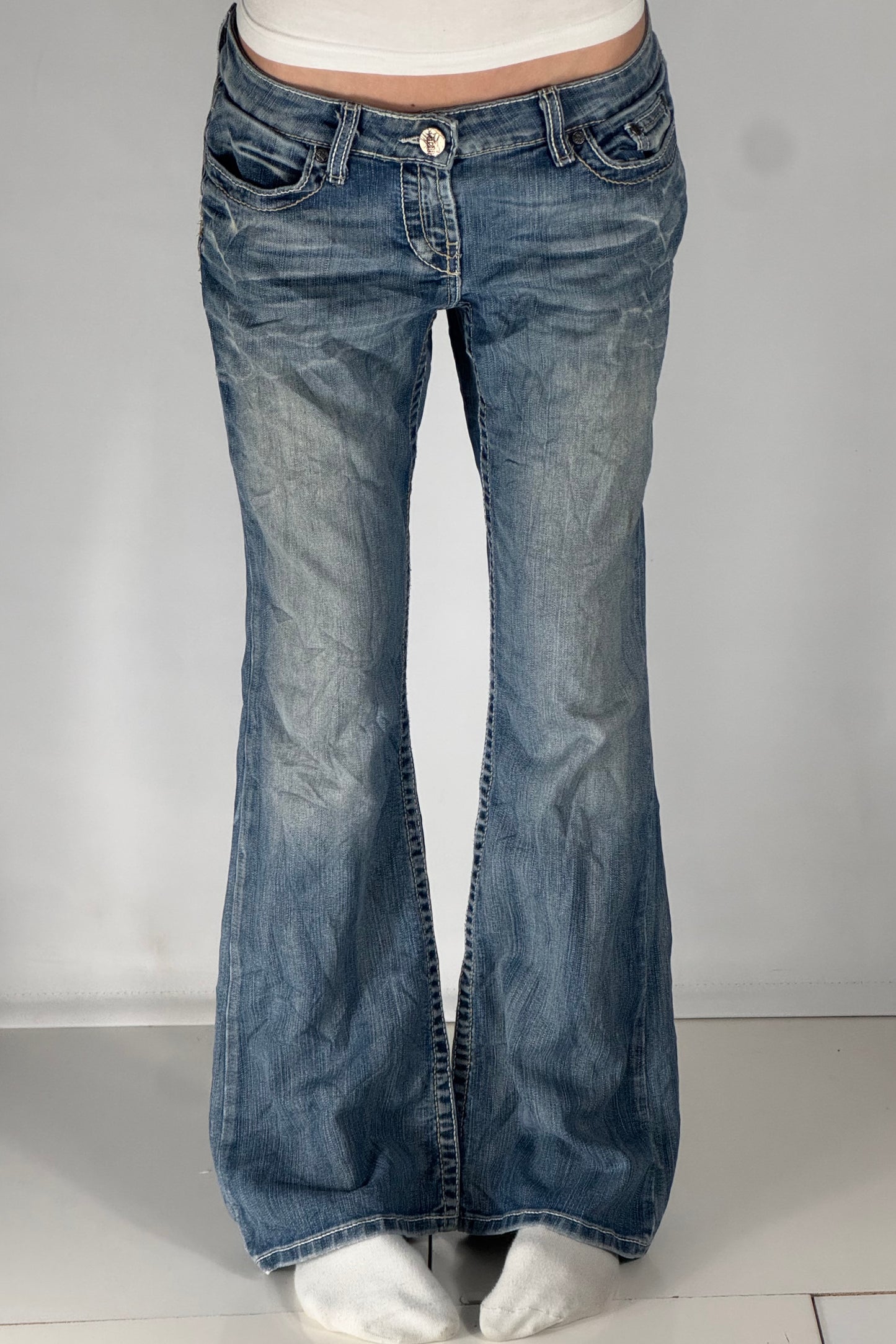 Lågmidjade jeans stl: S