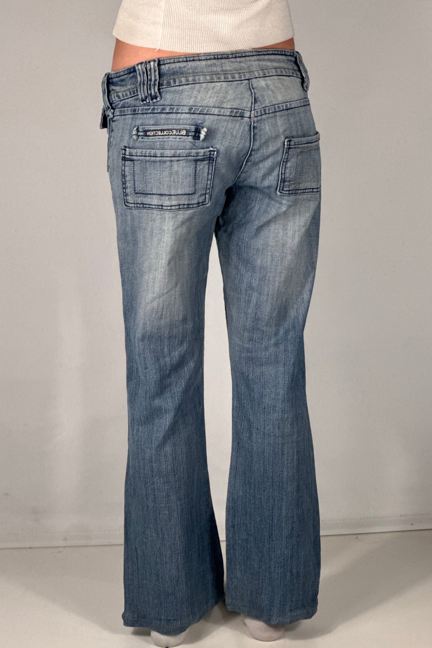 Lavtaljede jeans str: S