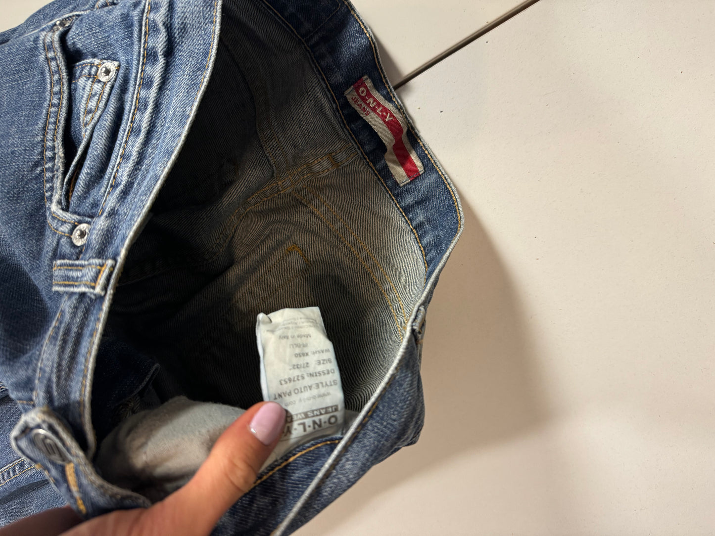 Lågmidjade jeans stl: S
