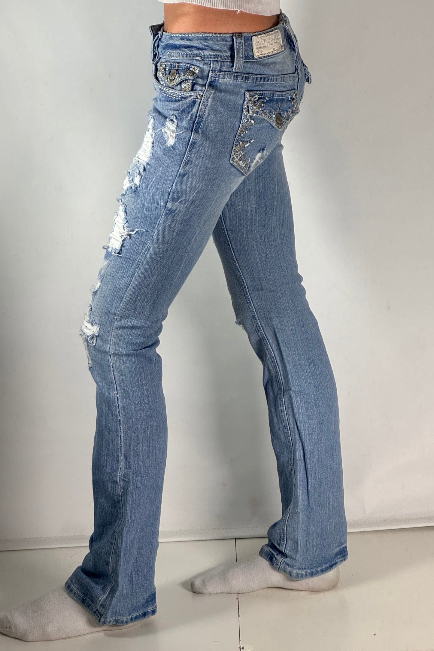 Lågmidjade jeans stl: S