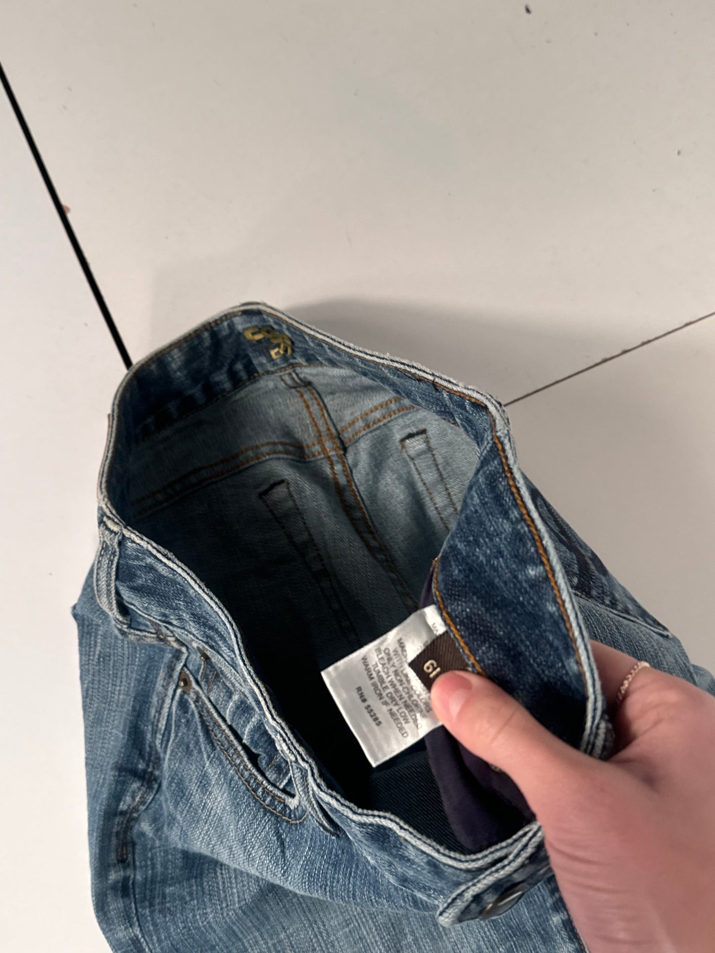 Lavtaljede jeans str: S
