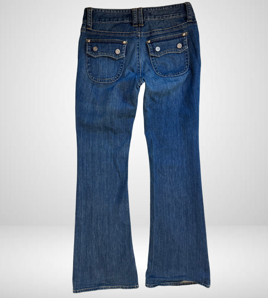 Lågmidjade jeans–stl: S