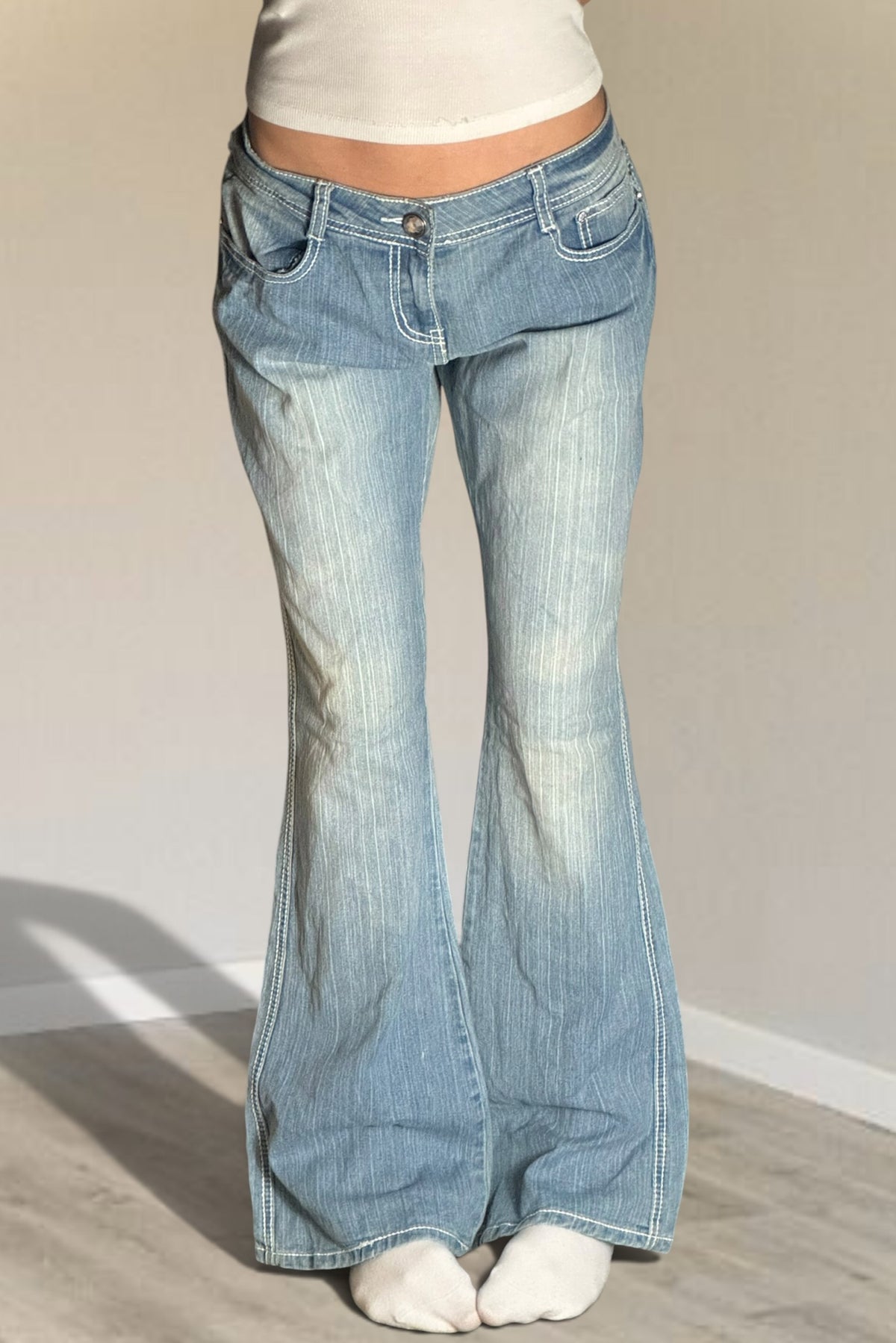 Lågmidjade jeans stl: L