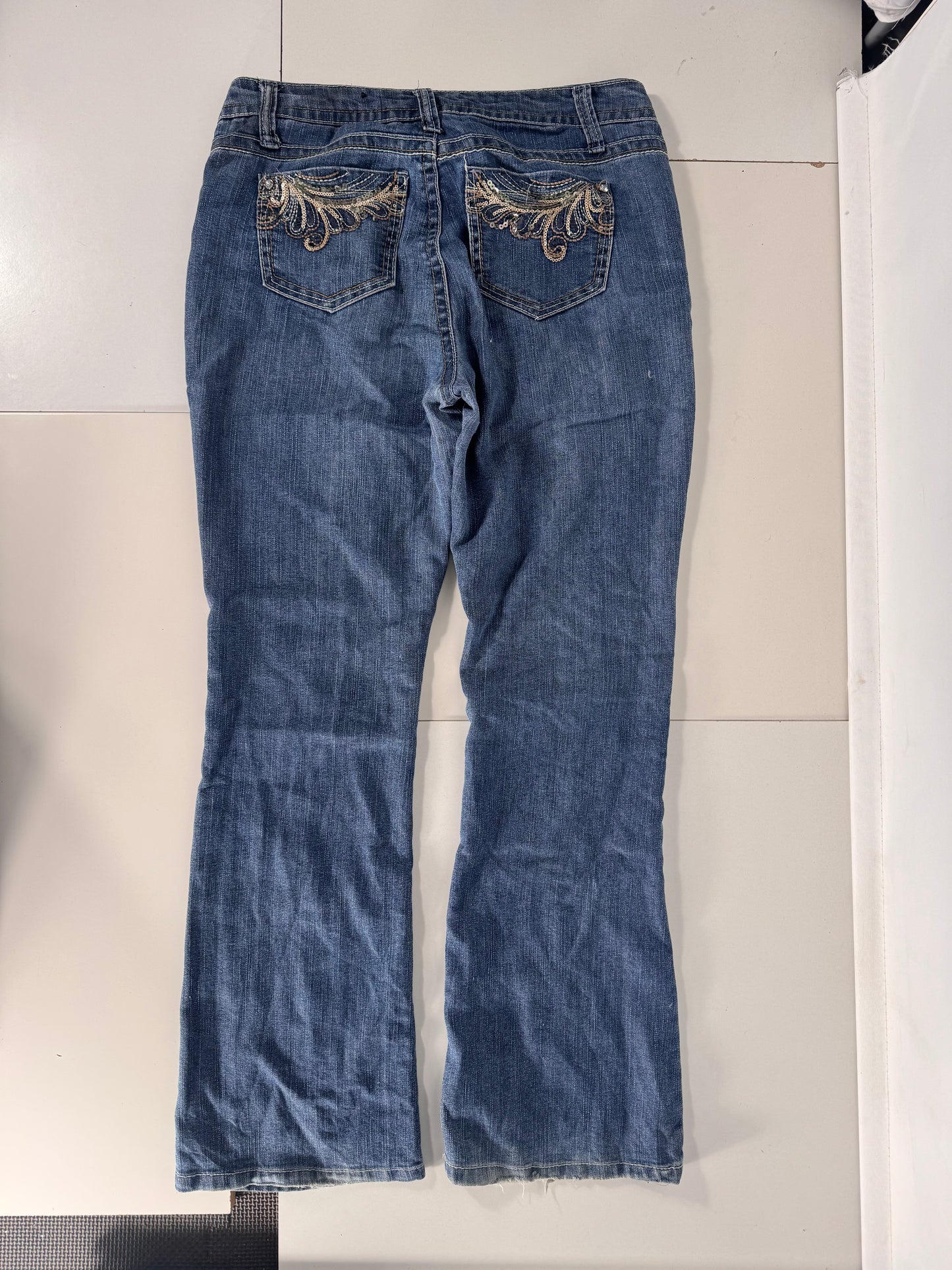 Lavtaljede jeans str: M