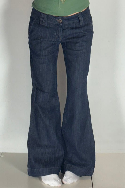 Lågmidjade jeans–stl: S