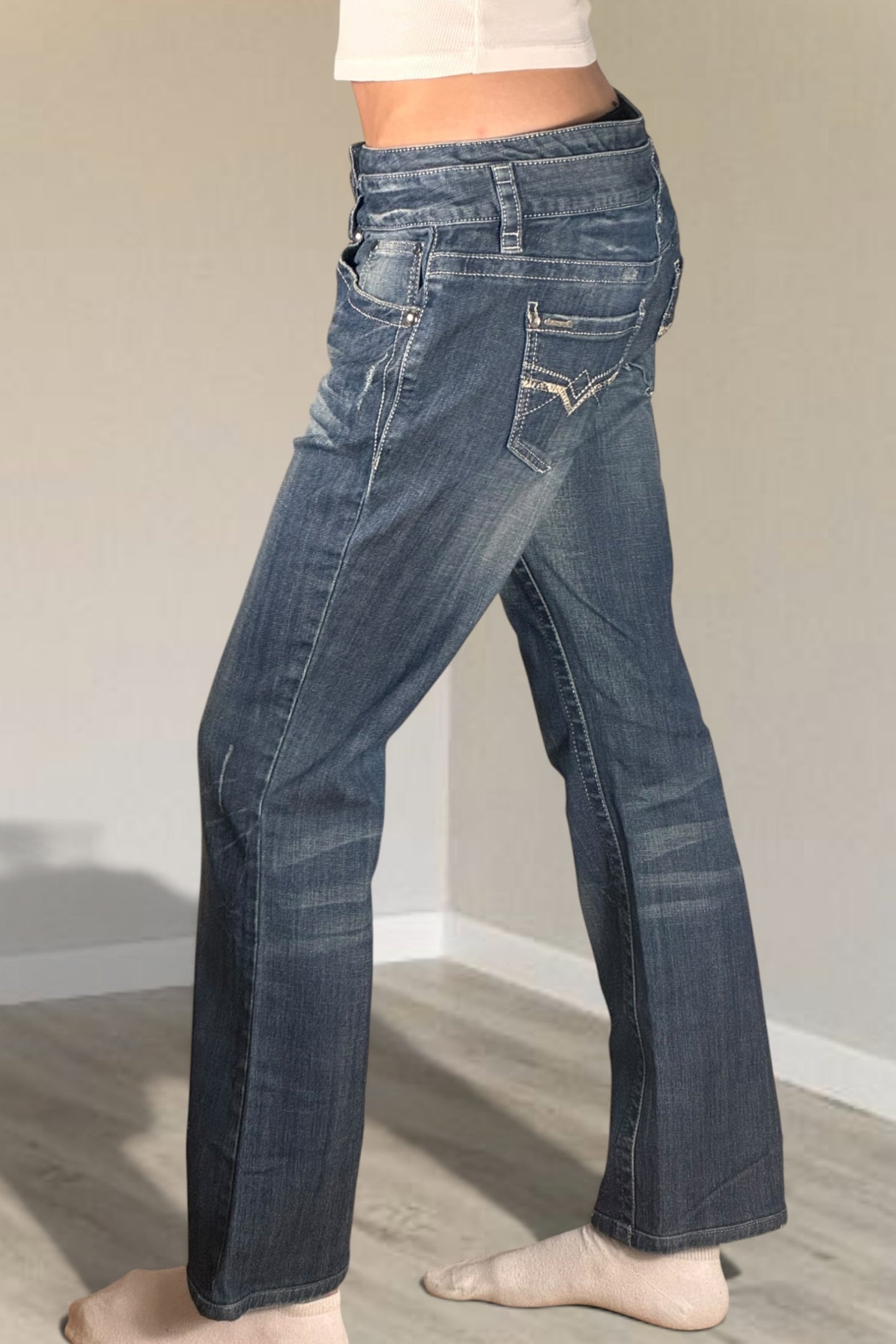 Lågmidjade jeans stl: S