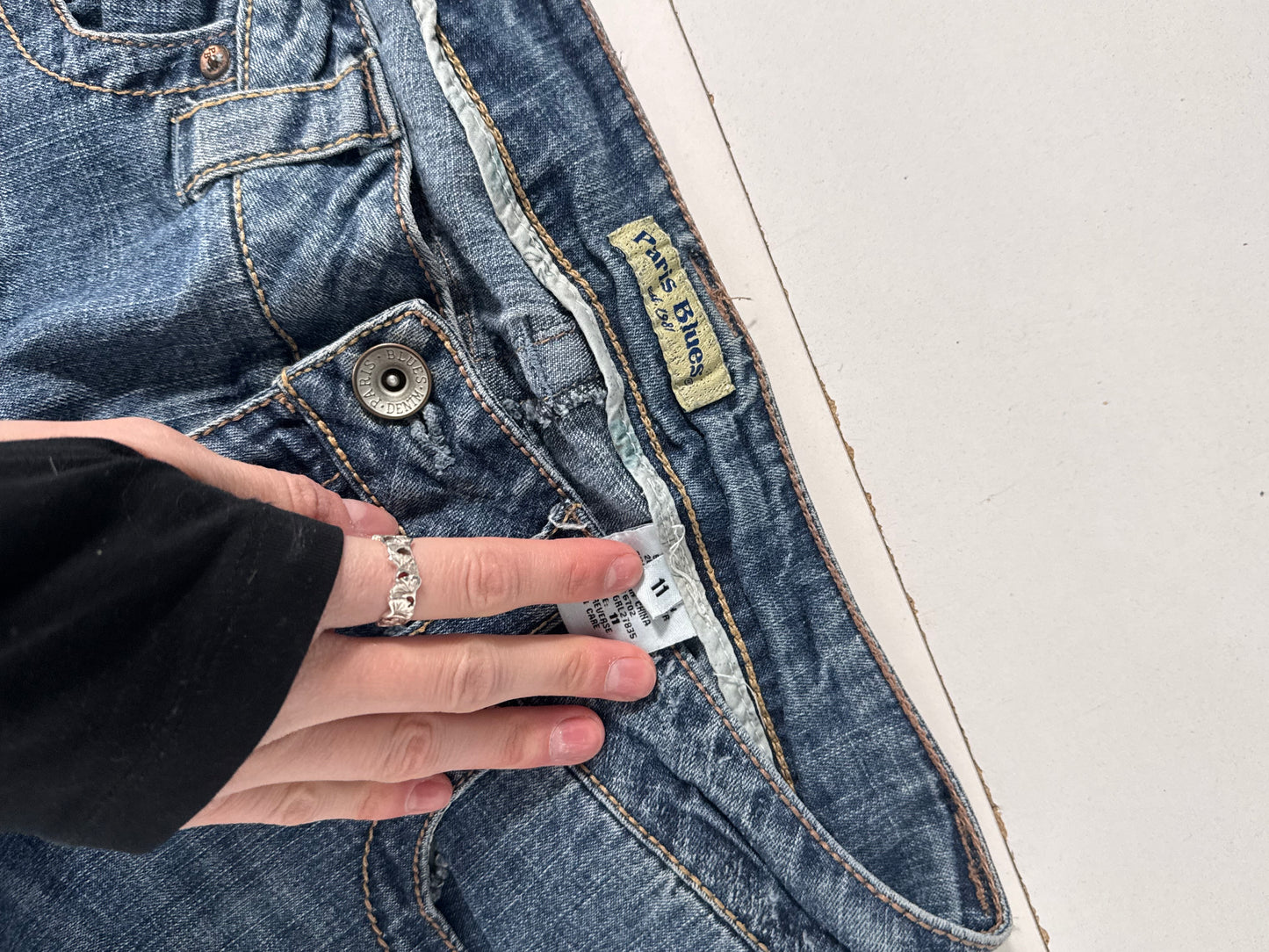 Lågmidjade jeans stl: S
