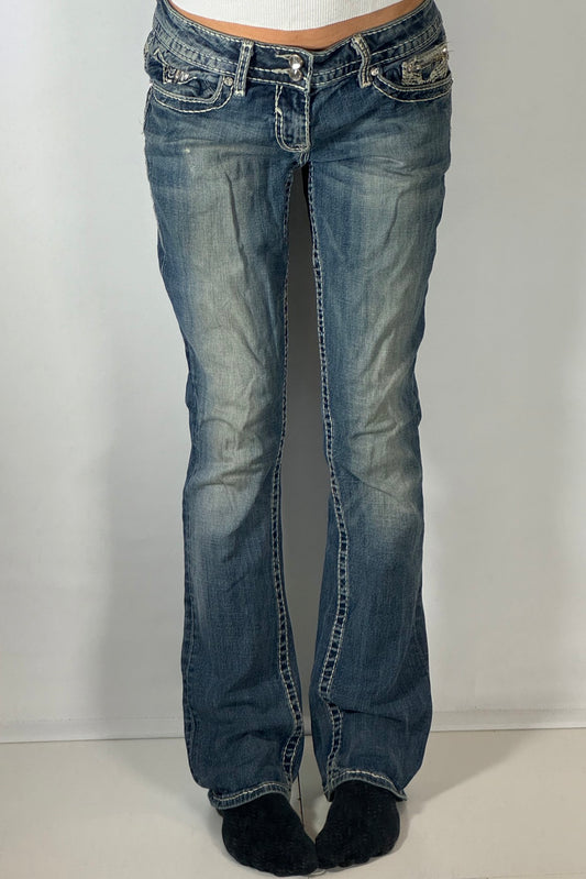 Lågmidjade jeans stl: S
