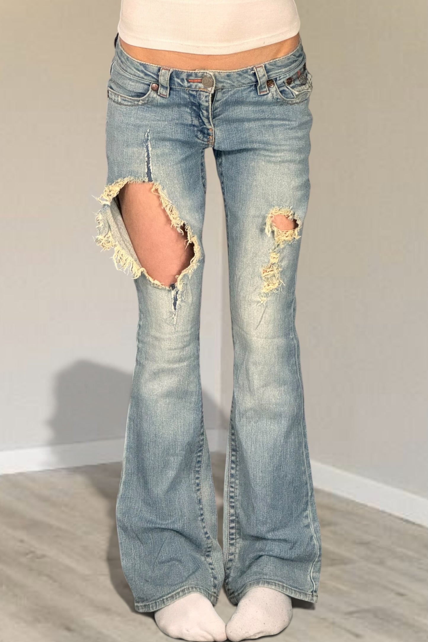 Lågmidjade jeans stl: S