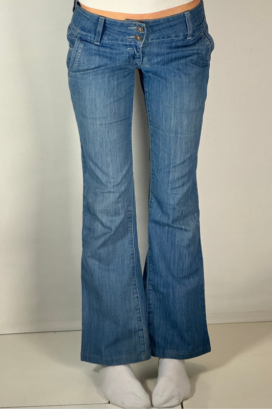 Lågmidjade jeans–stl: XS