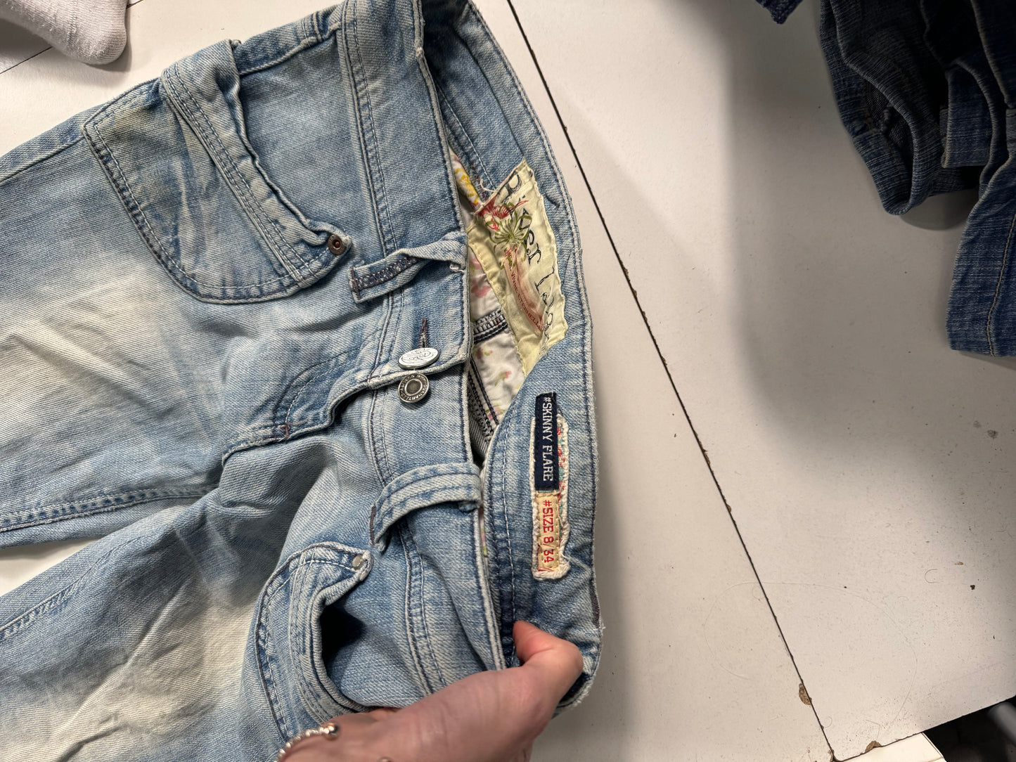 Lågmidjade jeans stl: S