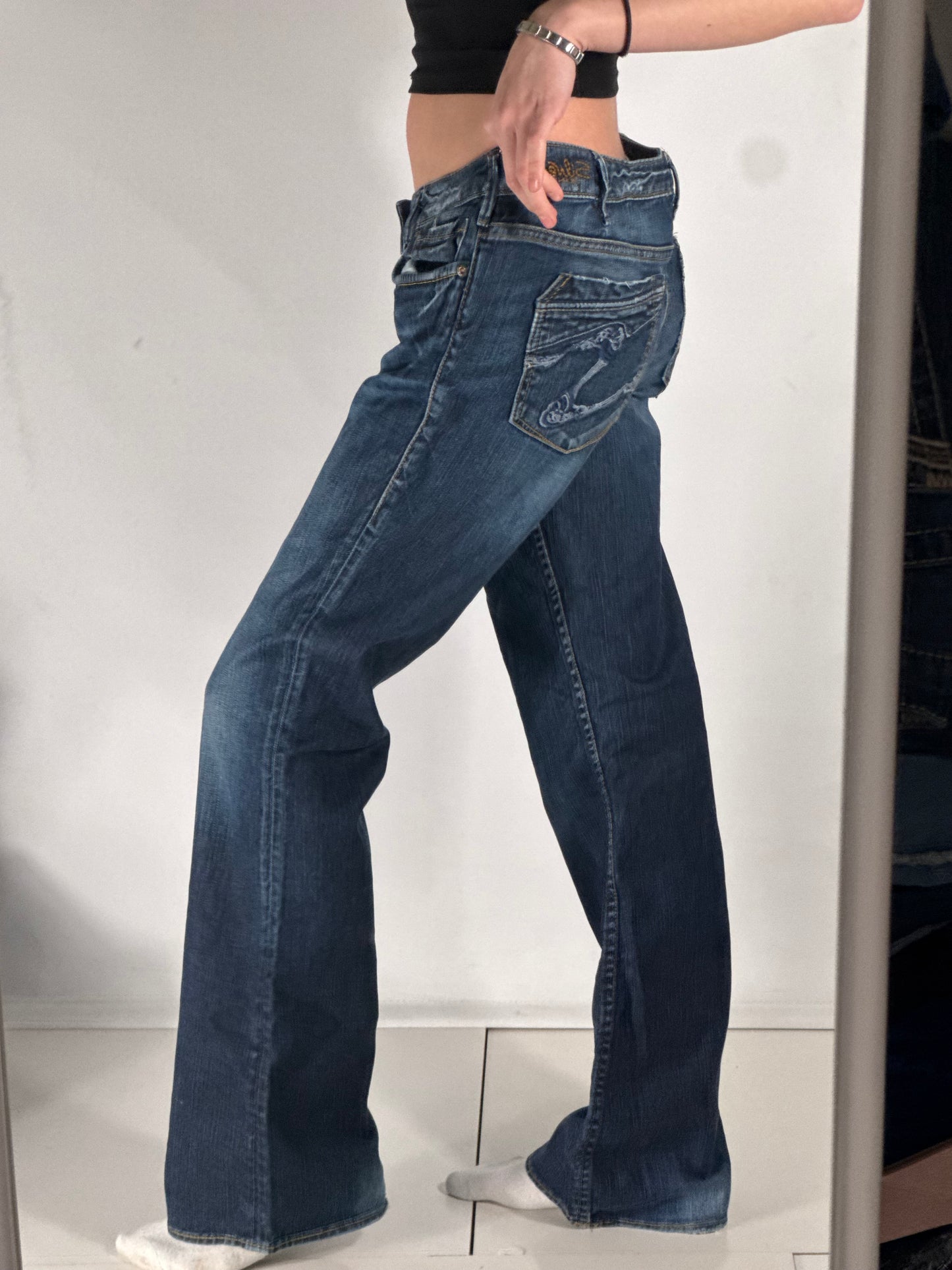 Lågmidjade jeans stl: M