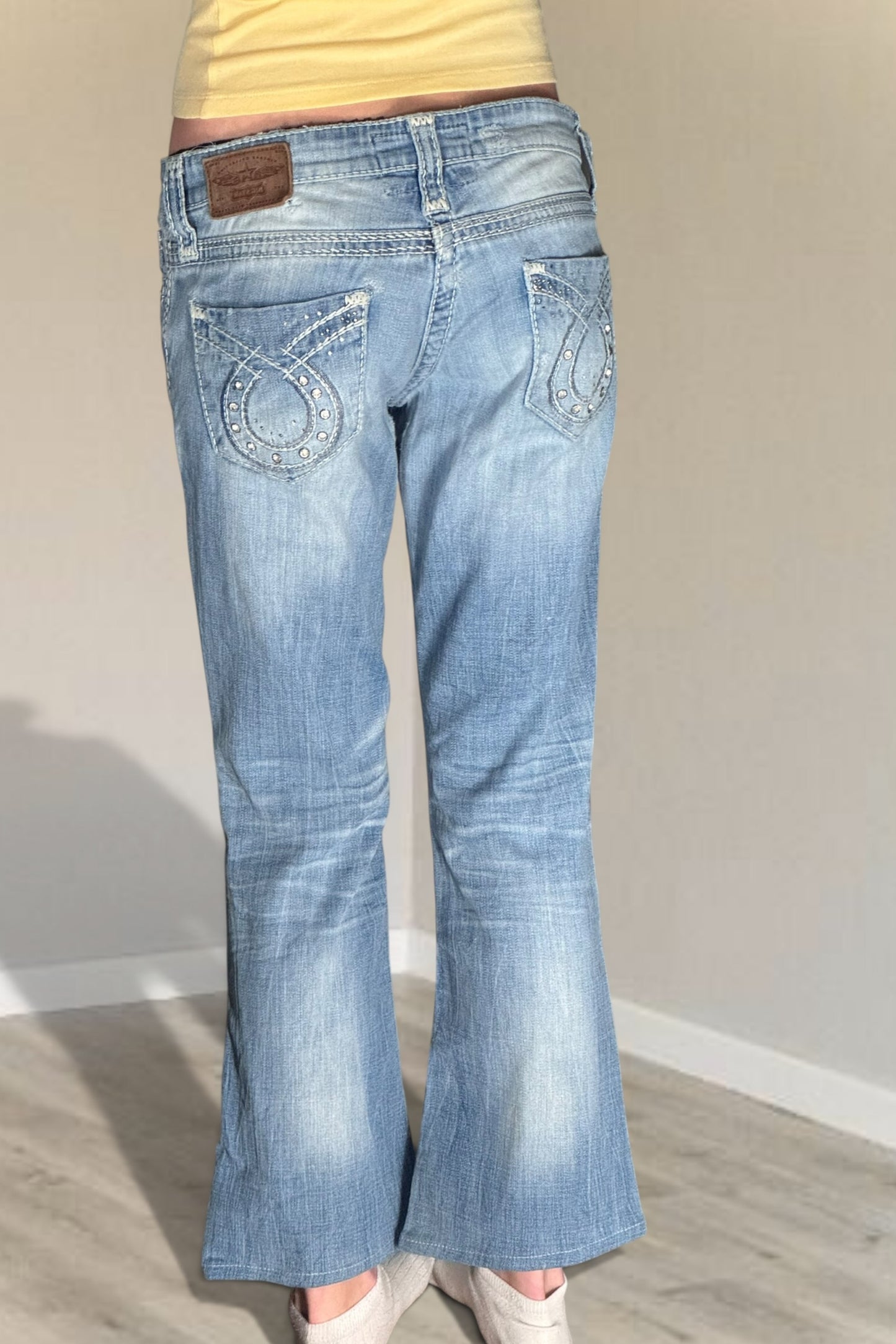Lågmidjade jeans stl: S