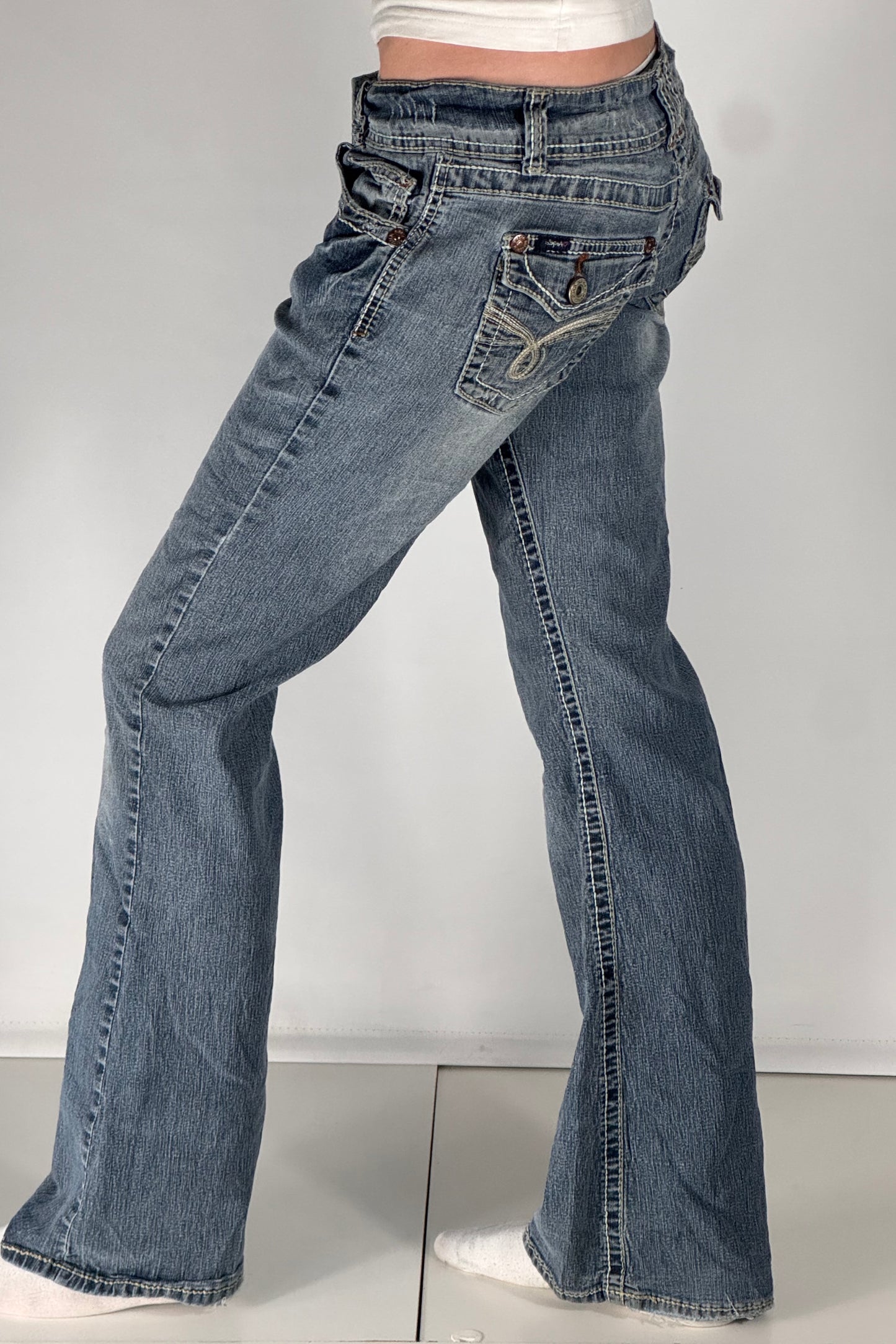 Lågmidjade jeans stl: S