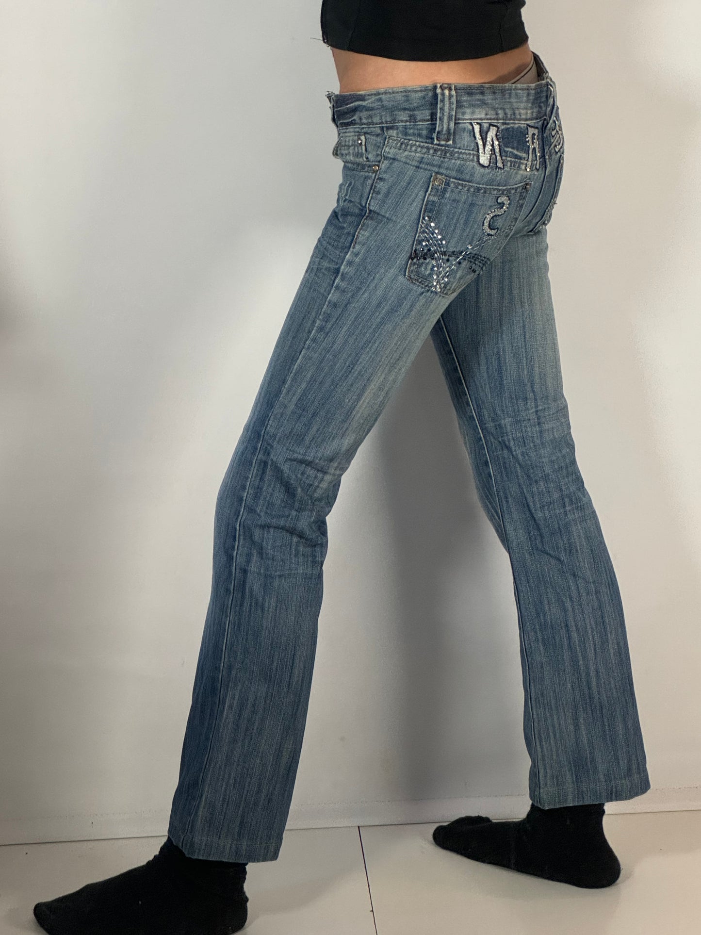Lågmidjade jeans stl: XXS