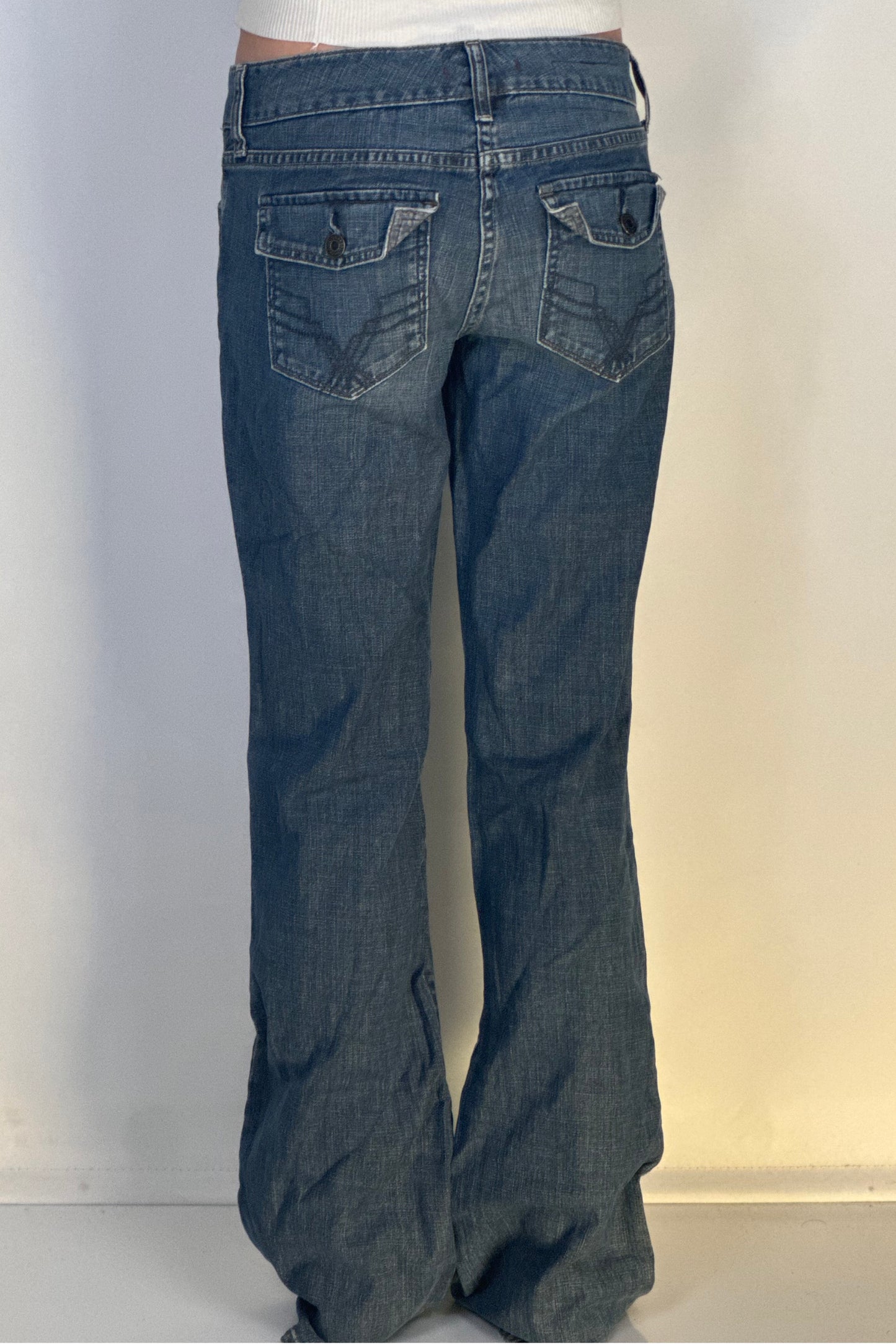 Lavtaljede jeans str: S