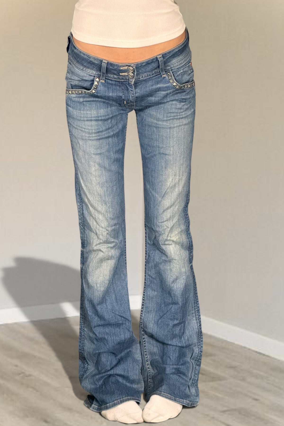 Lågmidjade jeans stl: S