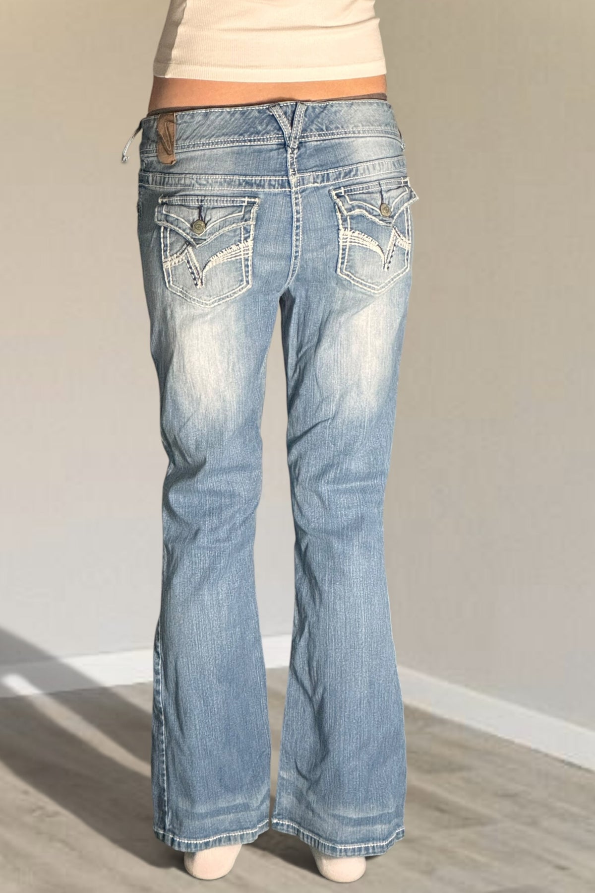 Lågmidjade jeans stl: S/M