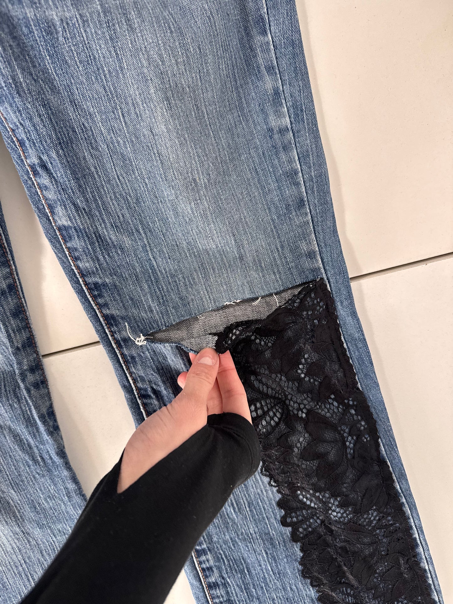 Lågmidjade jeans stl: XS