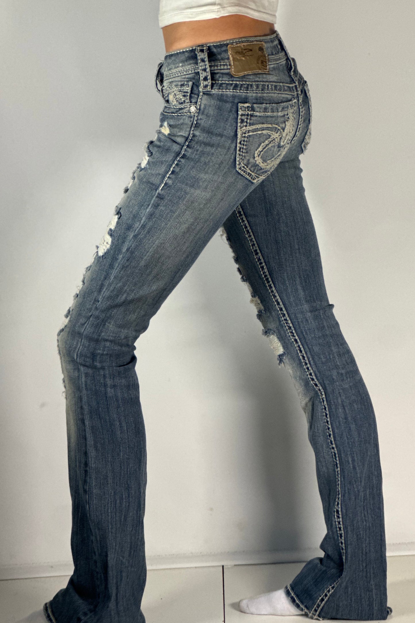 Lågmidjade jeans stl: XXS