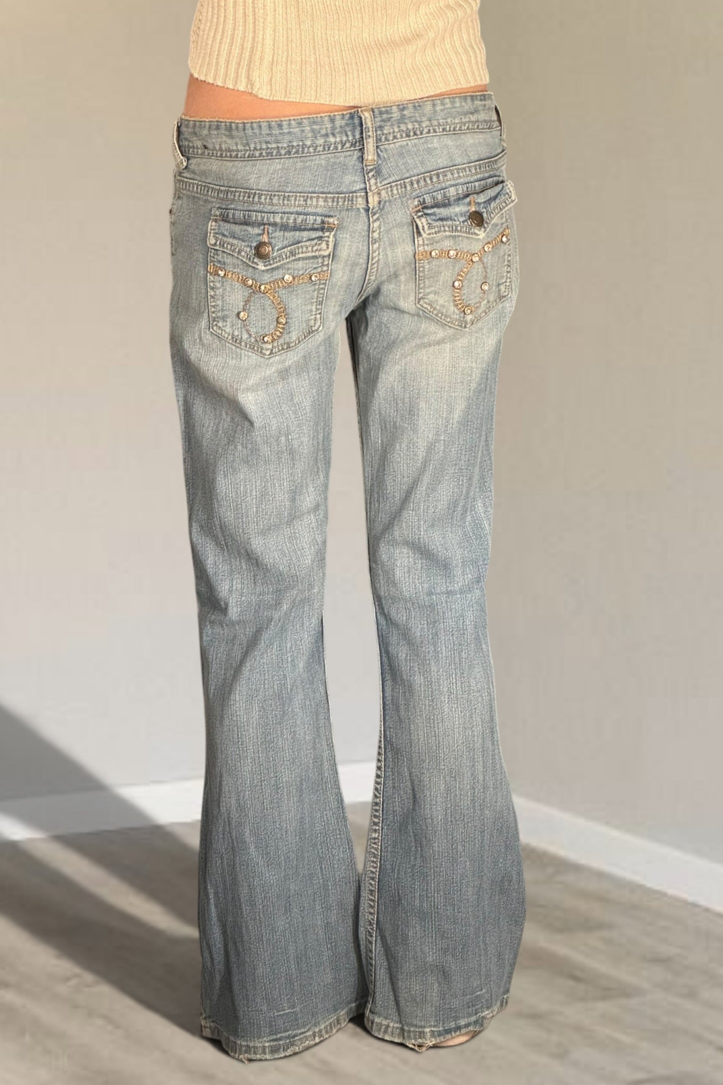 Lågmidjade jeans stl: S/M