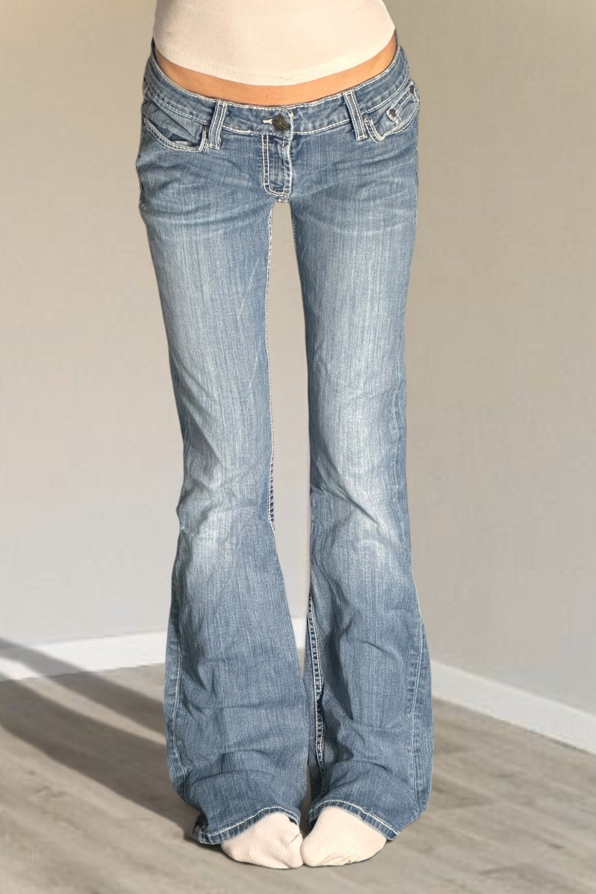 Lågmidjade jeans stl: M