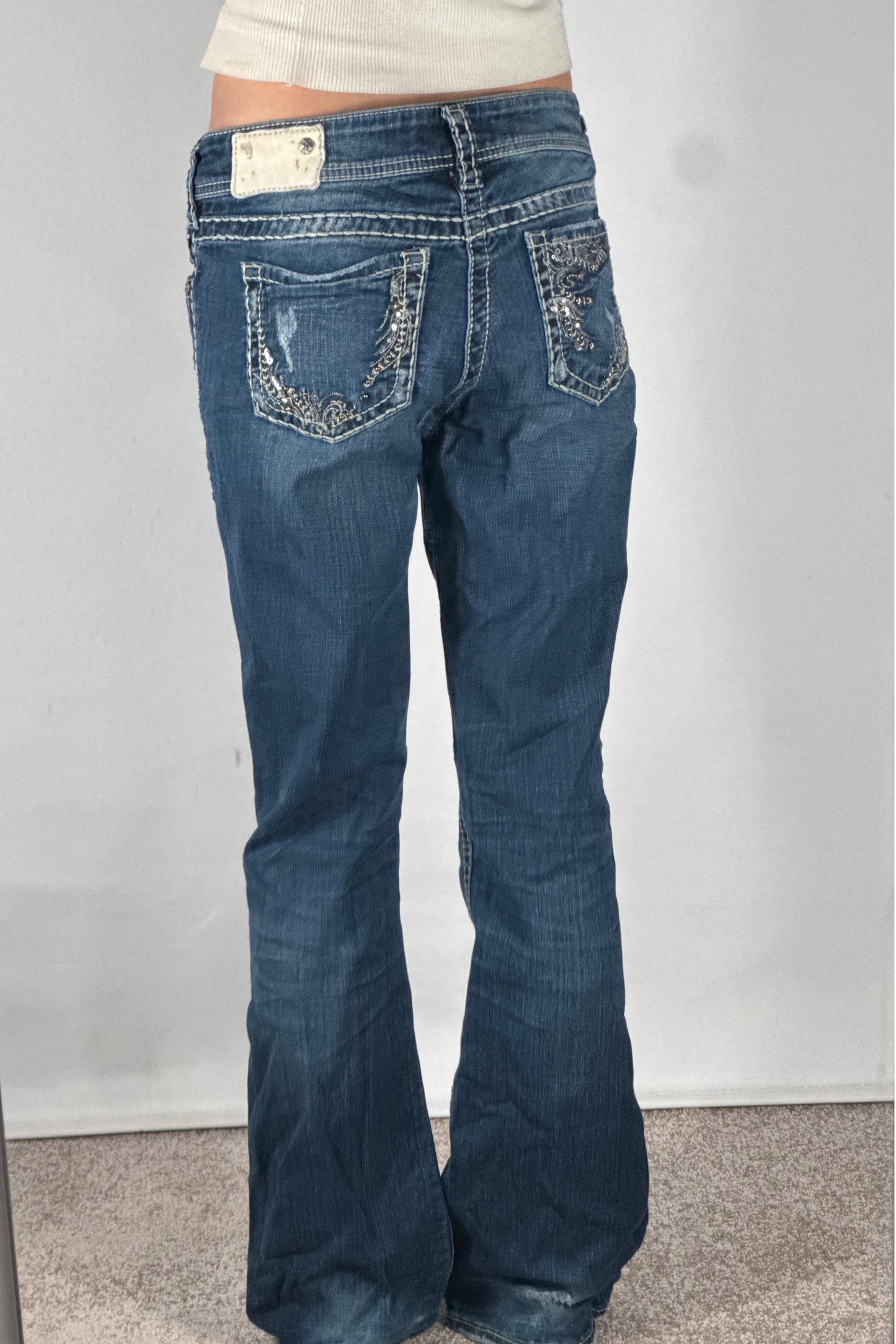 Lågmidjade jeans stl: S