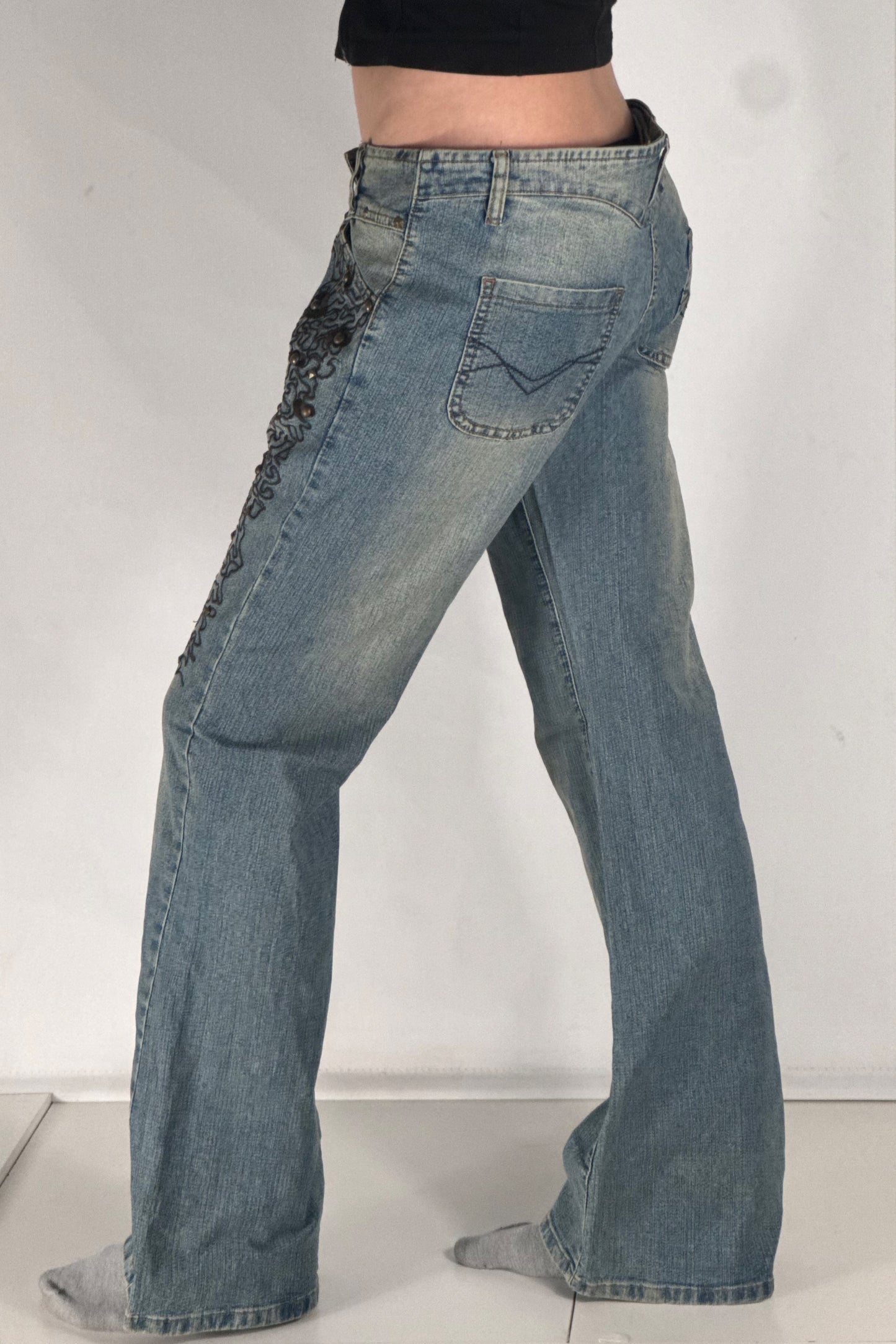 Lågmidjade jeans stl: L