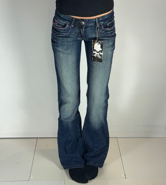 Lågmidjade jeans–stl: XS