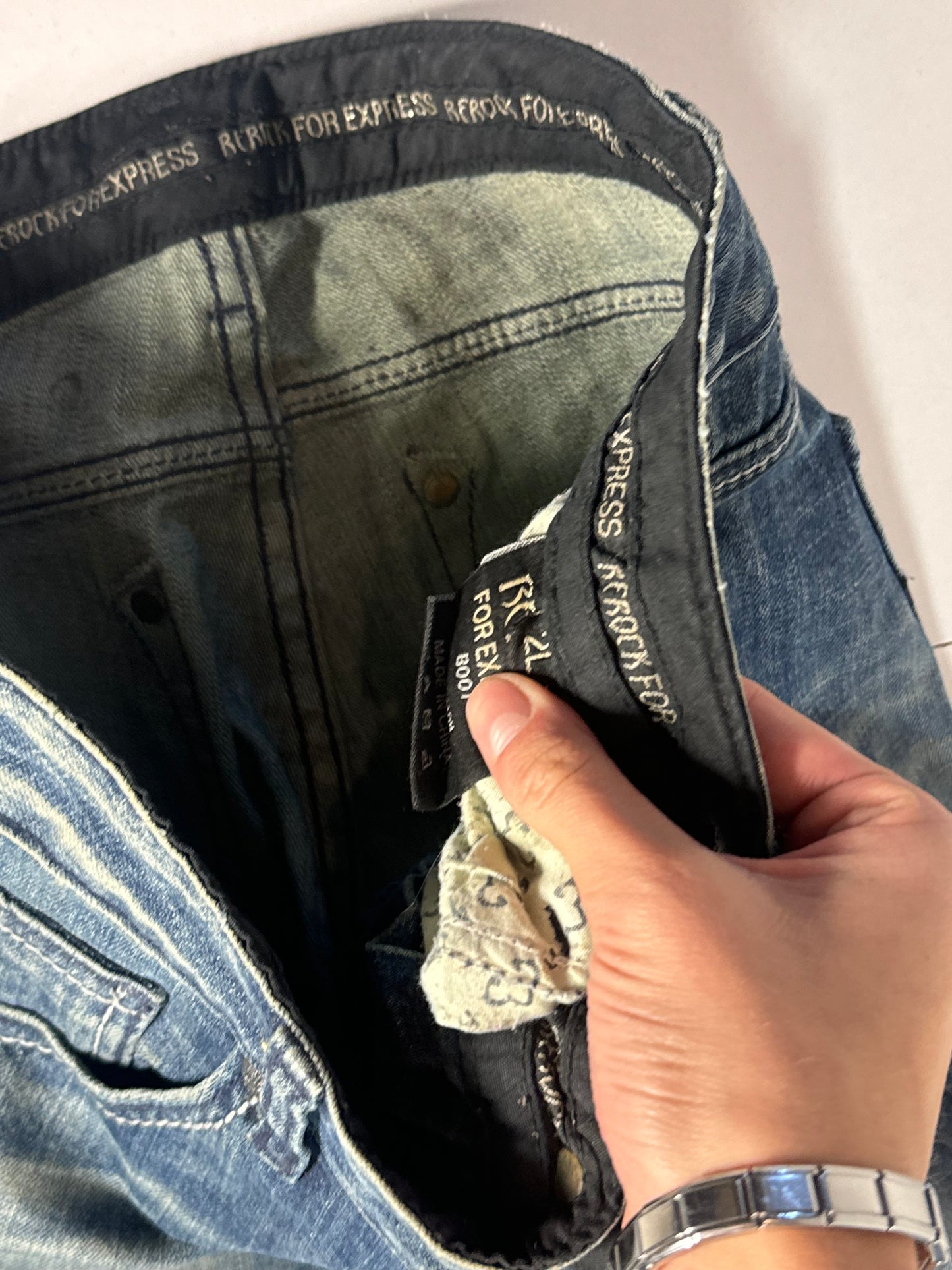 Lågmidjade jeans stl: S