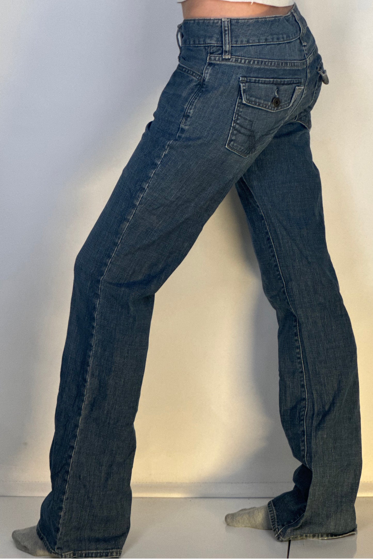Lavtaljede jeans str: S