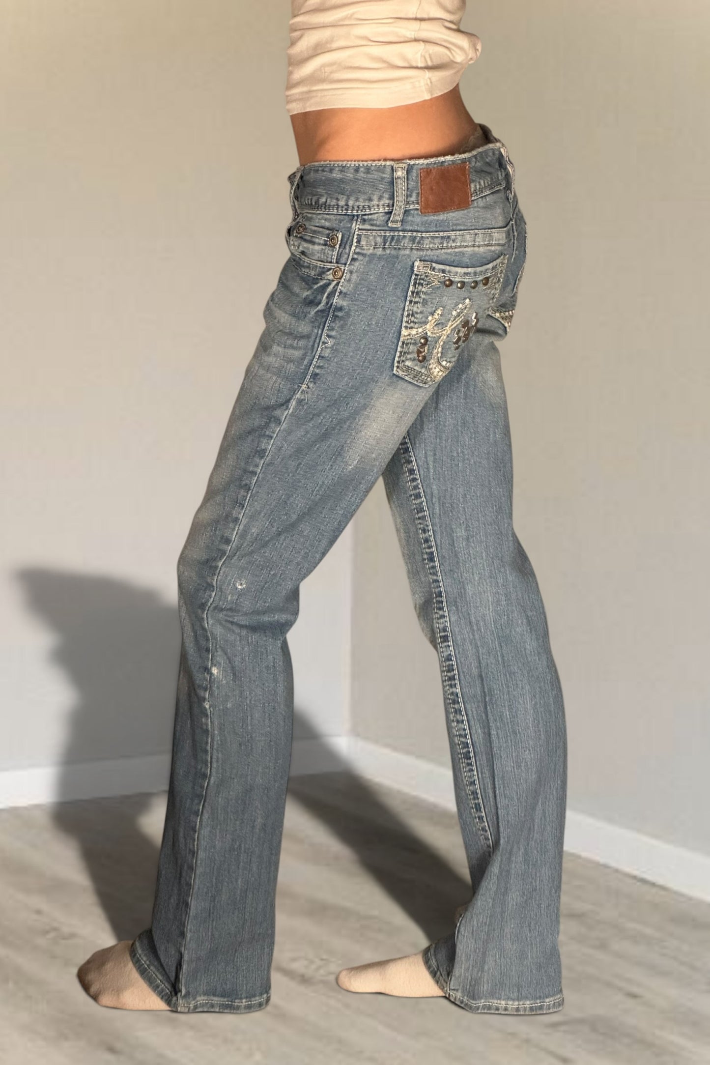 Lågmidjade jeans stl: S