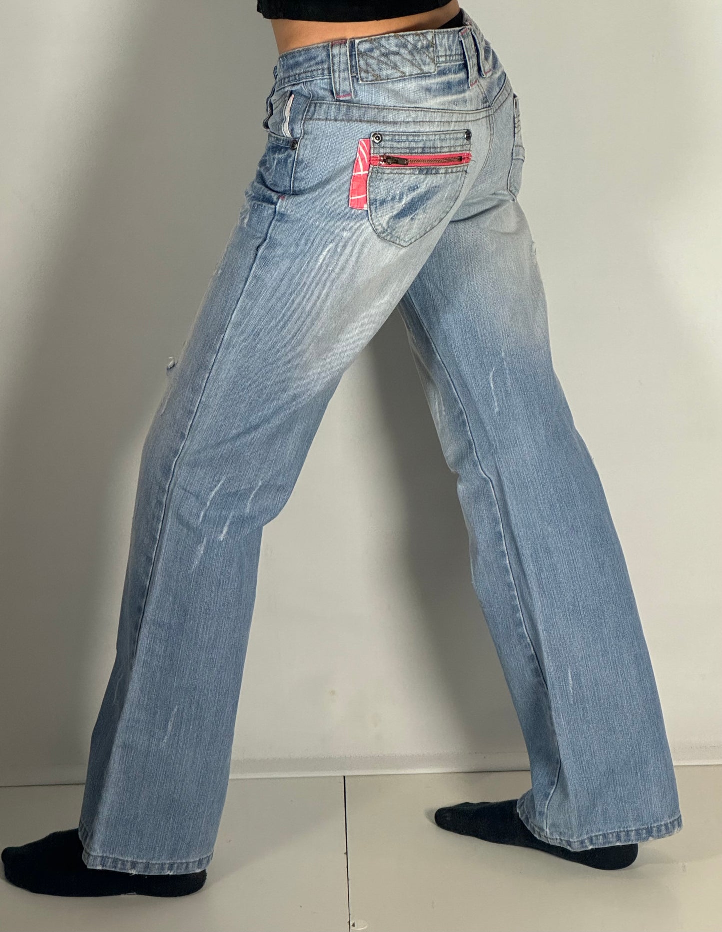 Lågmidjade jeans stl: S